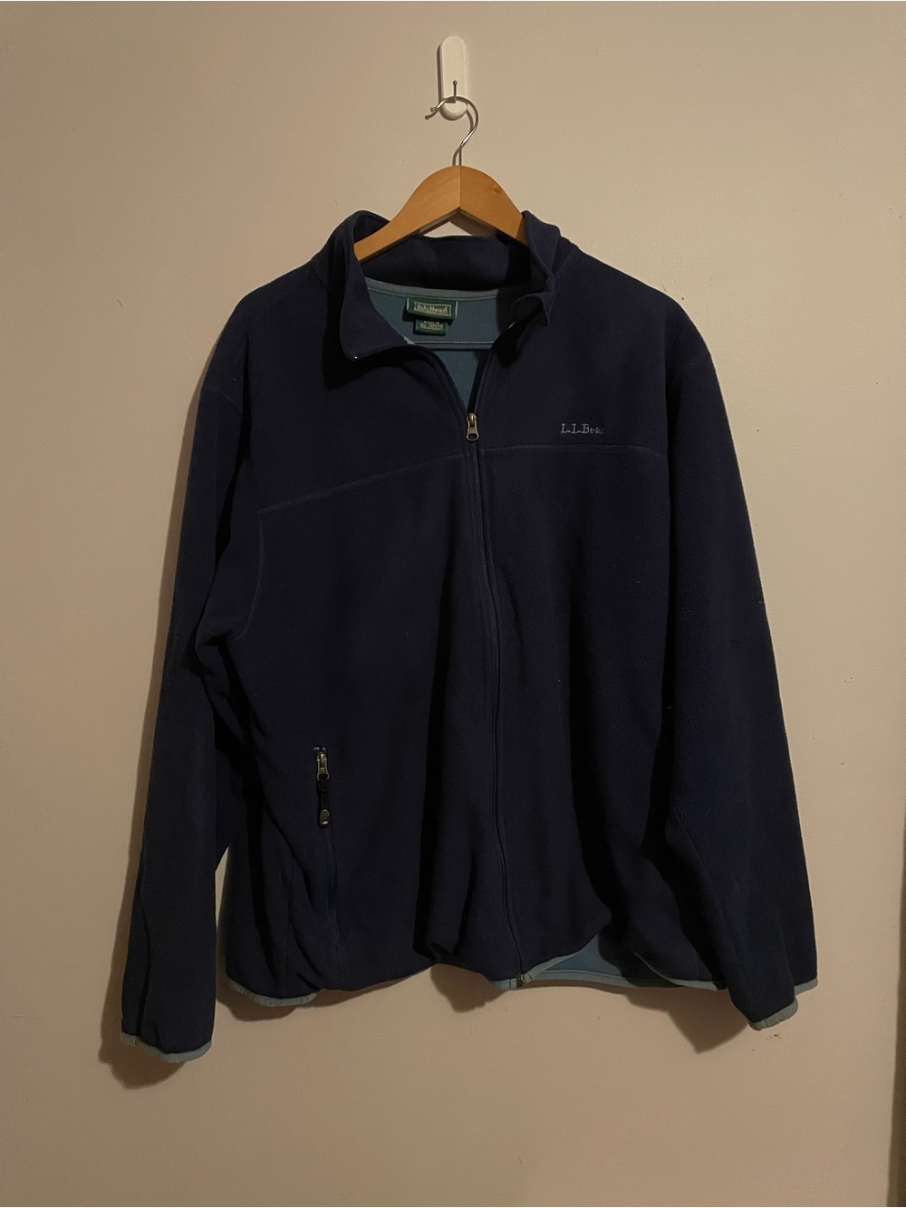 L.L. Bean | Mens Navy Blue Zip Up Sweater